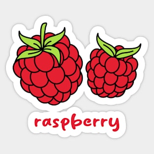 raspberry fruit Sticker